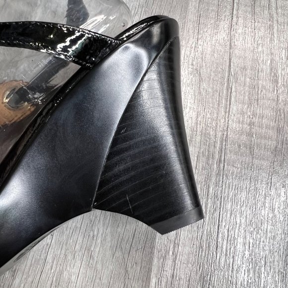 Sofft Patent Leather Back Slingback Cutout Sandals Pumps 9 1/2 - Picture 6 of 10